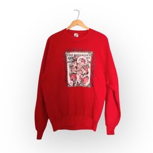 Vintage 90s Saturday Evening Post Christmas Sweatshirt